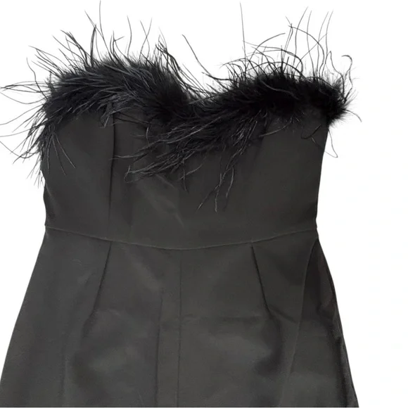 Lina Black Wide Leg Women's Pants - Picture 3 of 12